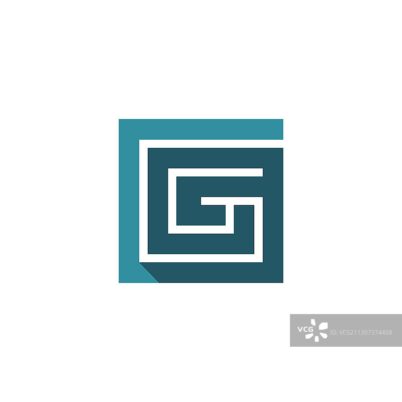 字母GG或G标志设计模板图片素材