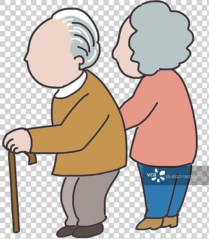 老年夫妻元素图片素材