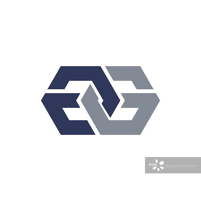 字母GG或G标志设计模板图片素材