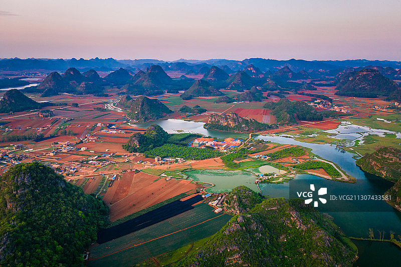 云南文山州丘北县普者黑景区自然风光图片素材
