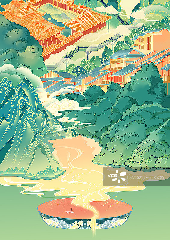 重庆酉阳龚滩古镇图片素材