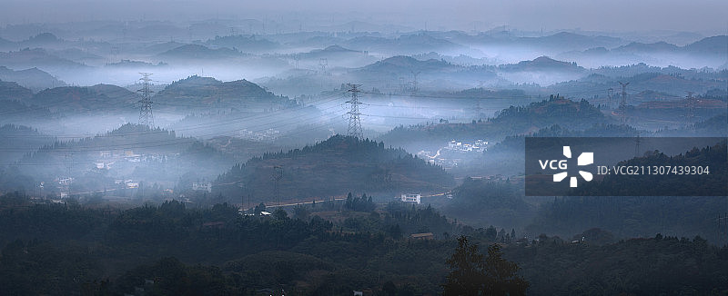 山乡清秋-宜宾屏山大乘镇图片素材