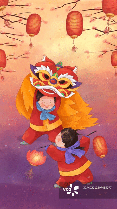 年俗GIF动图正月十五闹元宵图片素材