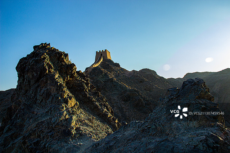 嘉峪关悬壁长城图片素材