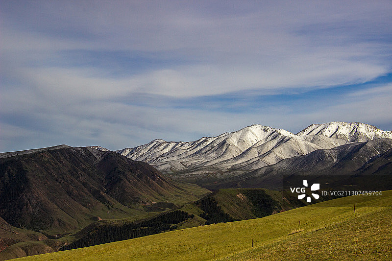肃南祁连山长沟寺图片素材