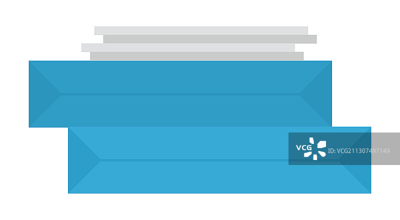 扁平风堆叠文具A4纸张图片素材