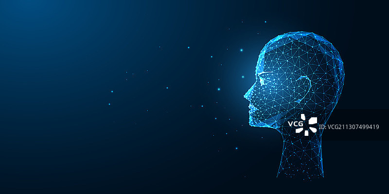 未来主义人工智能或面孔图片素材