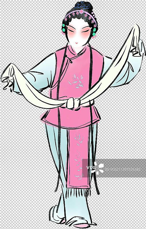 昆曲角色人物元素图片素材