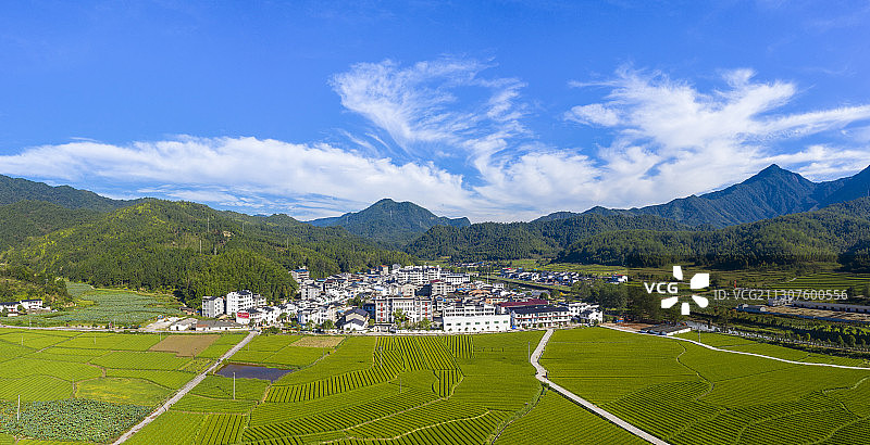 世界自然遗产 国家地质公园 泰宁大田乡全景航拍图图片素材