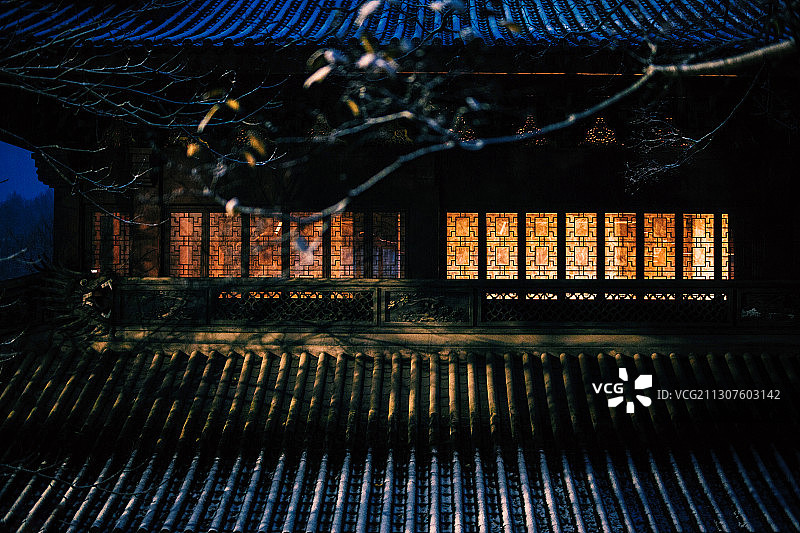 禅房烛火图片素材