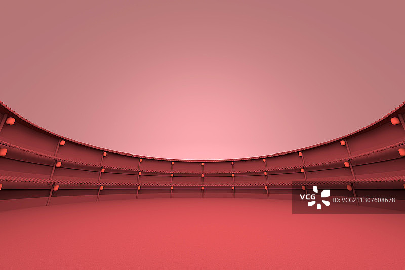 3D渲染的几何图形场景图图片素材