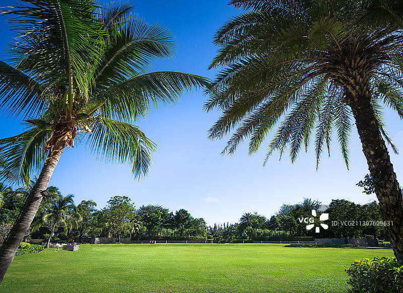 海南陵水清水湾景区雅居乐莱佛士酒店高端会所图片素材