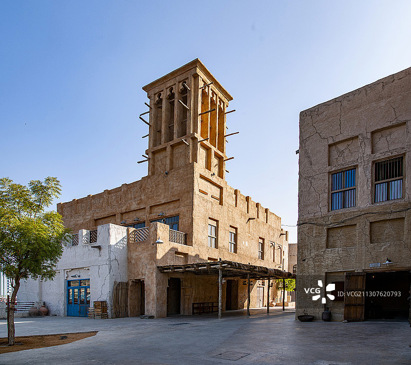 阿联酋迪拜河畔巴斯塔基亚民俗村图片素材