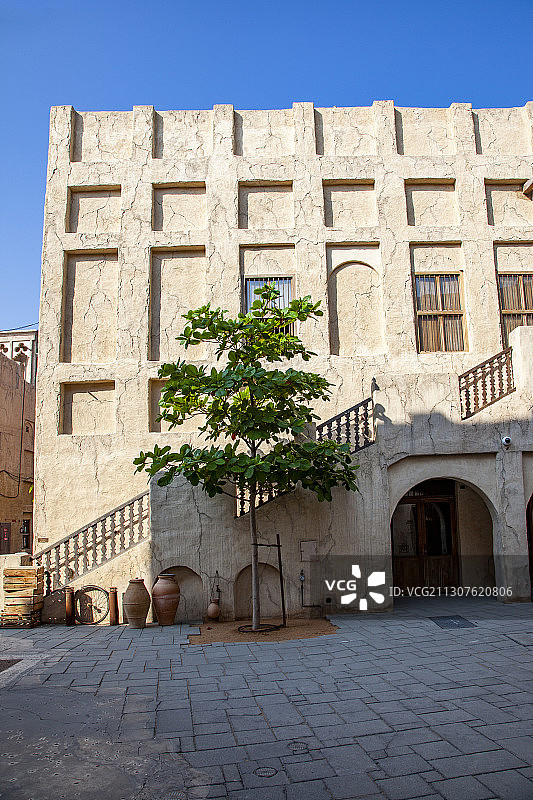 阿联酋迪拜河畔巴斯塔基亚民俗村图片素材