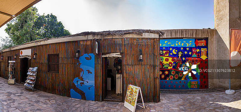 阿联酋迪拜阿法迪历史区基金会书屋图片素材