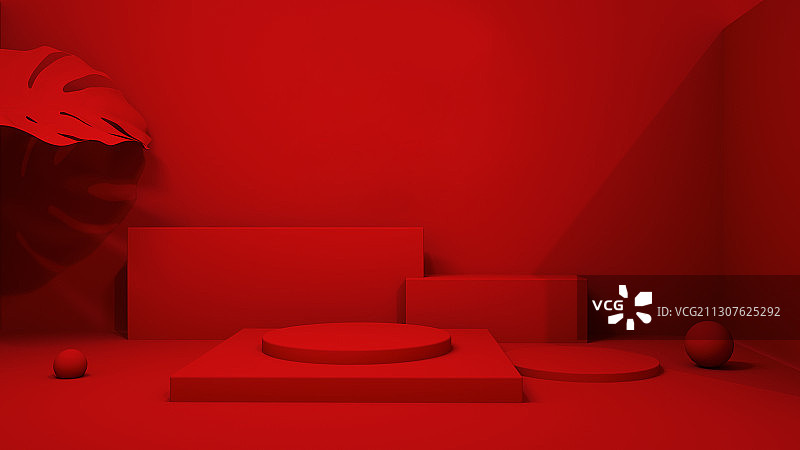 3D电商渲染模拟场景产品展台创意图图片素材