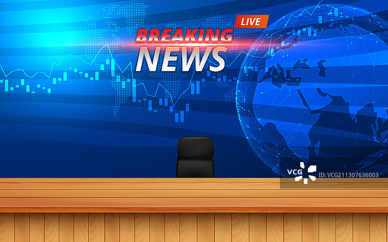 木桌与新闻快讯图片素材