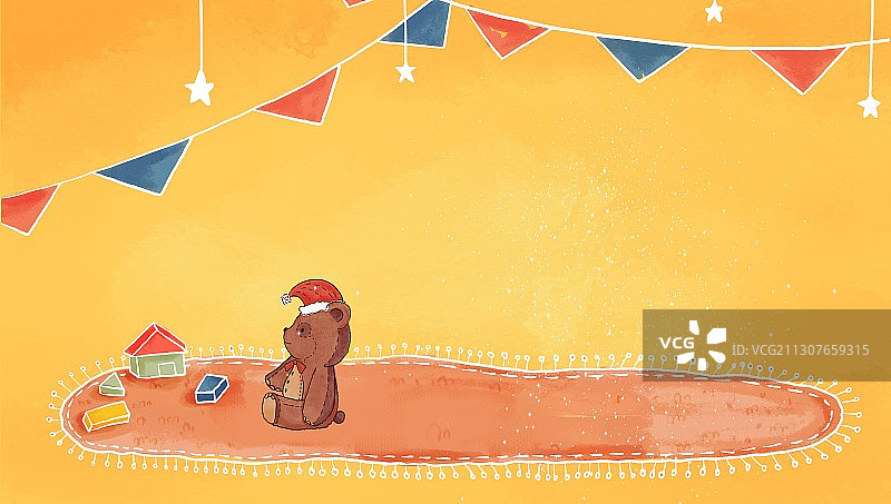 可爱卡通手绘背景图片素材