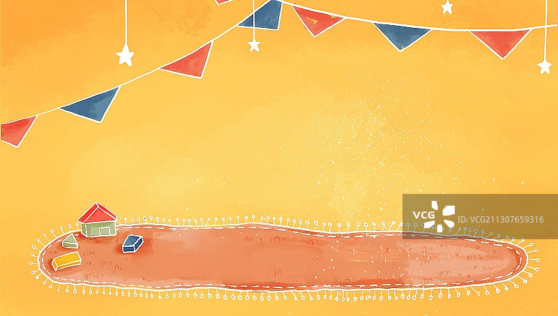 节日卡通手绘插画背景图片素材