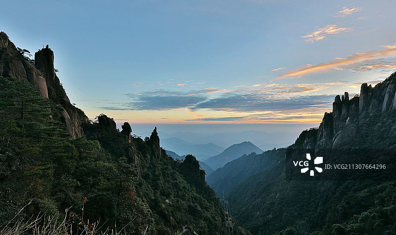 三清山的晚霞图片素材