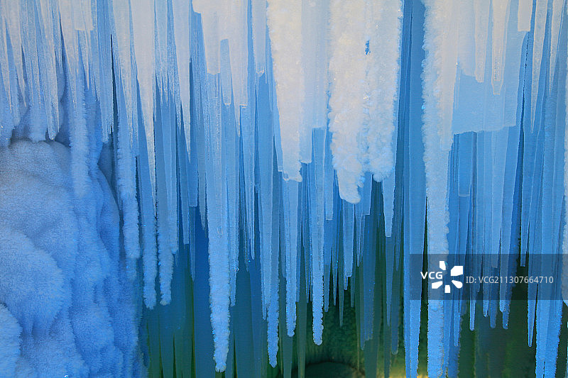 山西宁武县万年冰洞图片素材