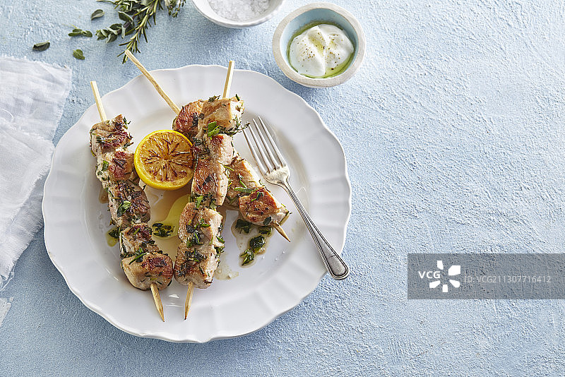 希腊烤肉串图片素材