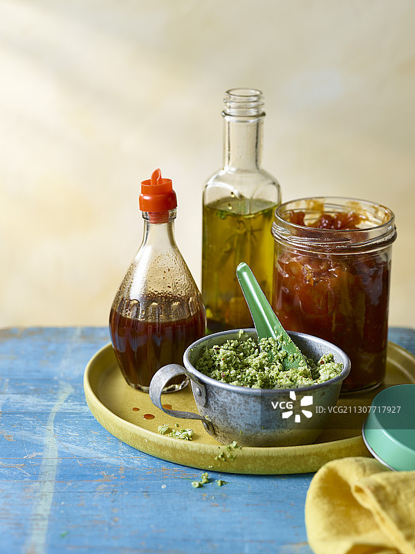 香辣印尼风味腌料、地中海风味腌料、烧烤腌料、果阿椰子酸辣酱图片素材