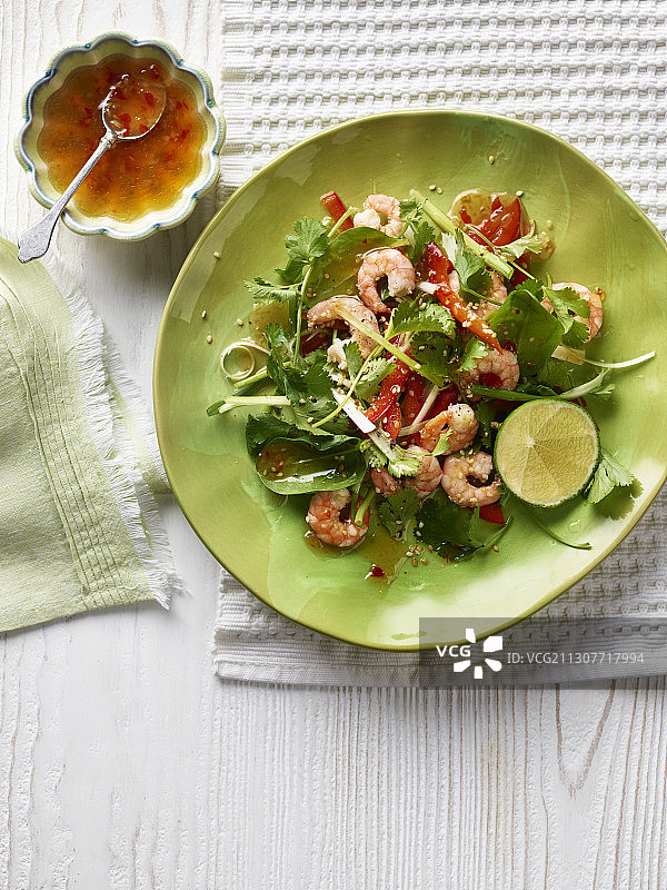 泰式鲜虾沙拉图片素材
