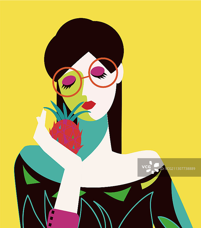 水果女孩07图片素材