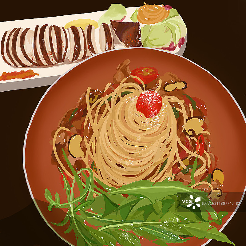 “今天吃什么”系列-意大利面图片素材
