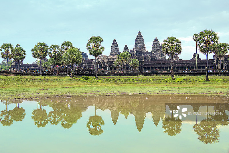 吴哥窟倒影图片素材
