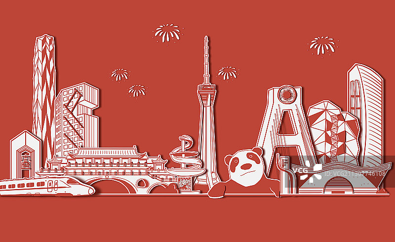 成都城市建筑图片素材