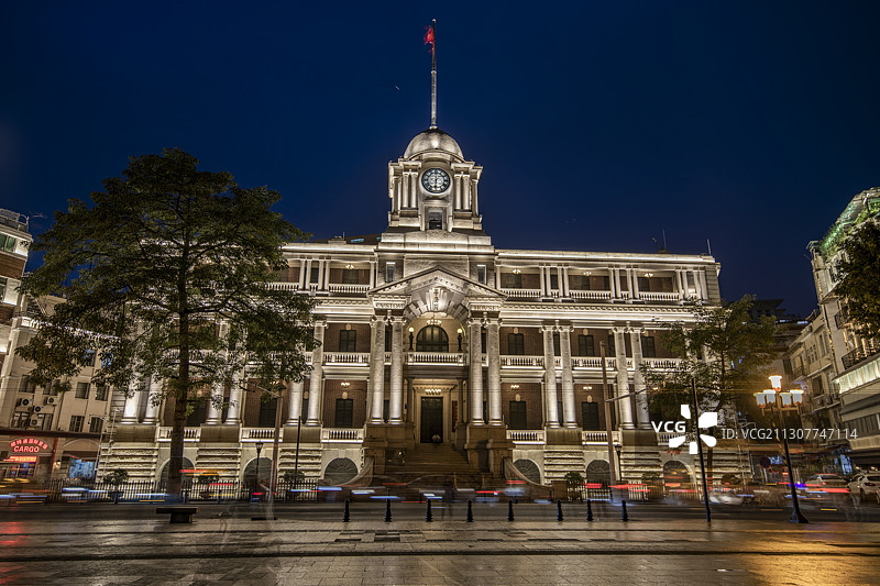 中国广州老城区建筑粤海关博物馆图片素材