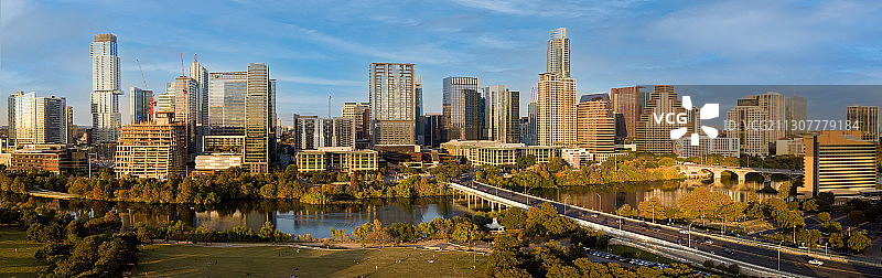德克萨斯州奥斯汀天际线图片素材