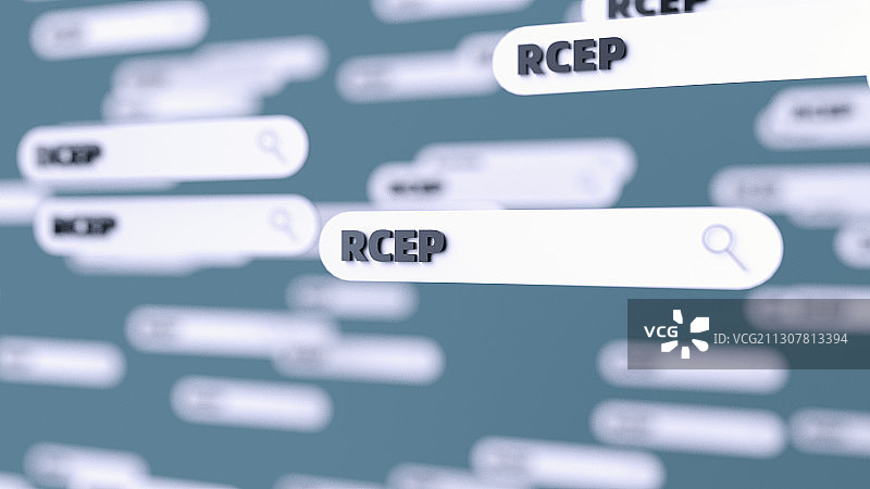 RCEP区域经济合作概念插图图片素材