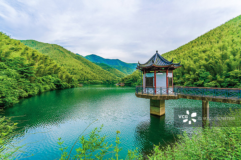 江苏常州溧阳南山竹海风光图片素材