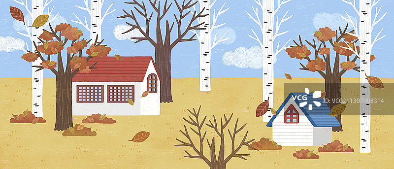 10月韩国特别日和假日概念插画014图片素材