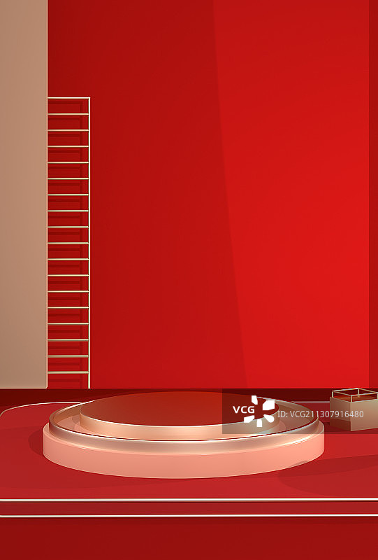 3D电商渲染模拟场景产品展台创意图图片素材