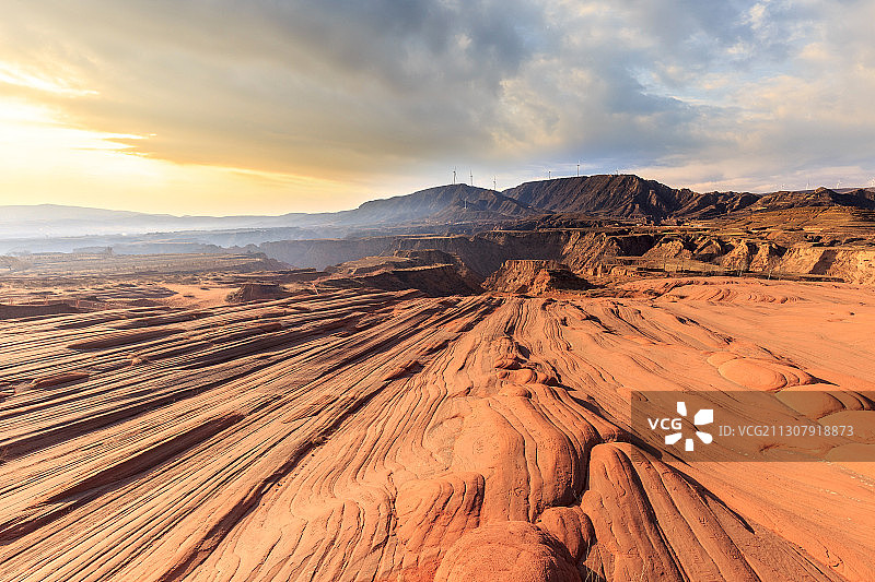 靖边波浪谷风光图片素材
