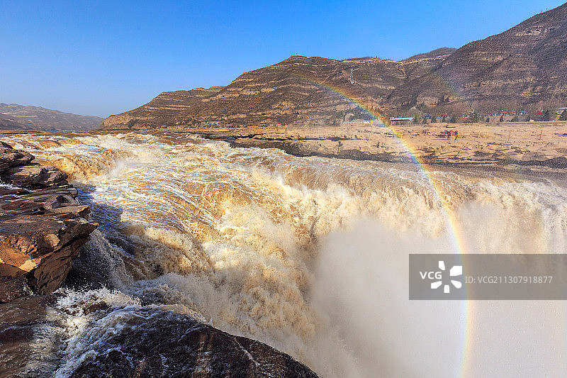 壶口瀑布风光图片素材