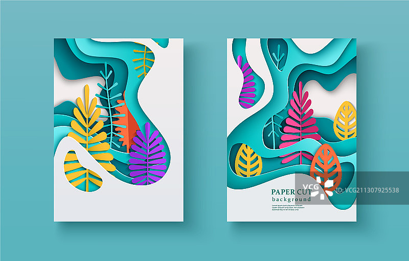 分层彩色季节性banner图片素材