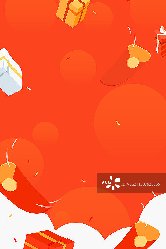 卡通冬季新年春节购物电商年货节集市促销店铺家人团圆矢量插画图片素材