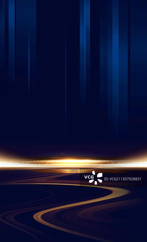 蓝色炫酷会议展会大气背景图片素材