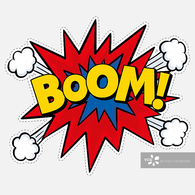 波普艺术漫画对话气泡文字图片素材