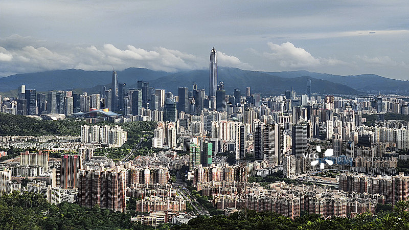 眺望福田图片素材