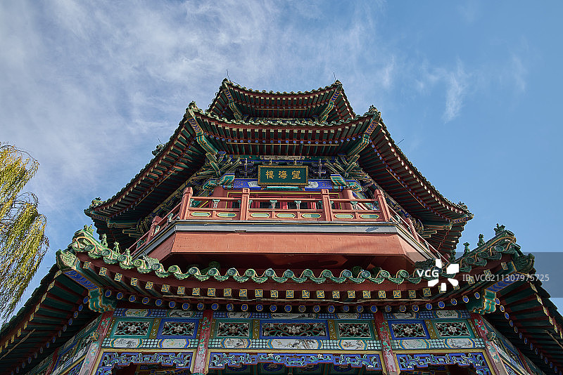 北京什刹海望海楼图片素材