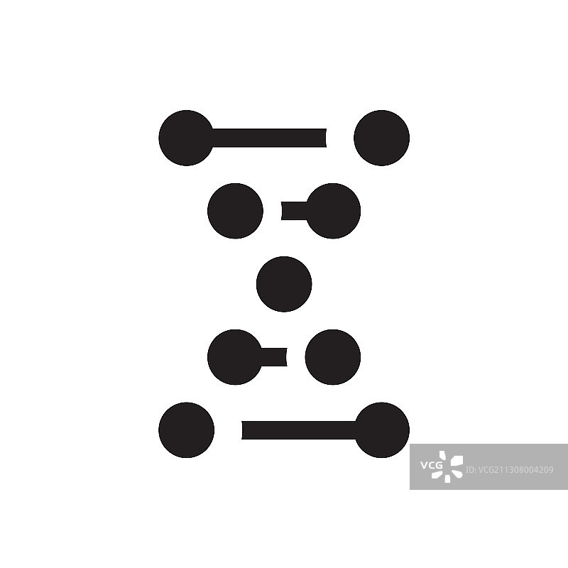 DNA字母X标志设计概念图片素材