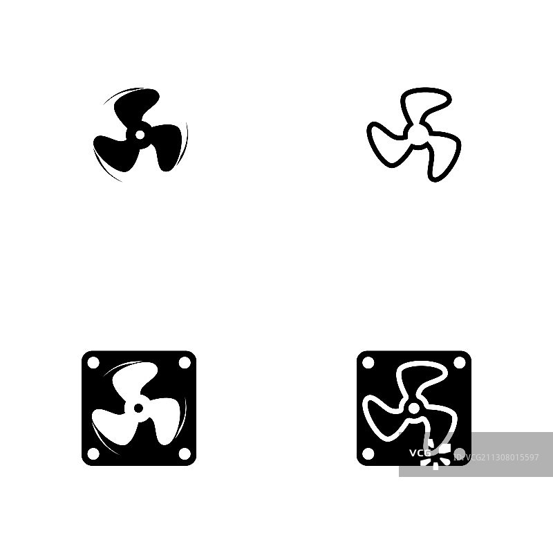 风扇图标模板图片素材