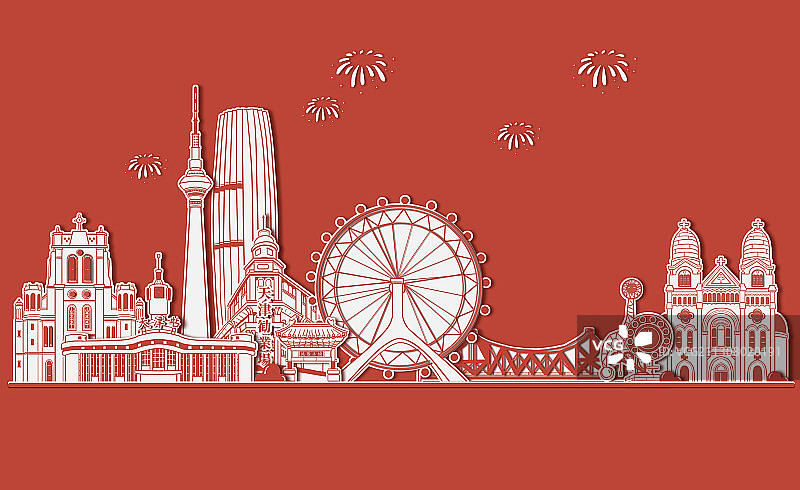 天津城市建筑图片素材