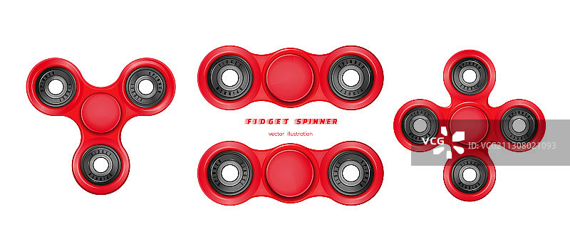 不同形状的指尖陀螺图标图片素材